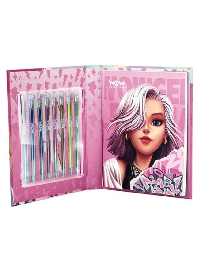 Wow Generation Colouring Notebook With 8 Metallic Gel Pens WOW00143 - Image 2